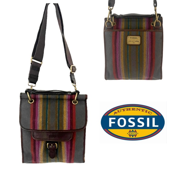 Fossil Long Live Vintage Emory Wool messenger / crossbody bag